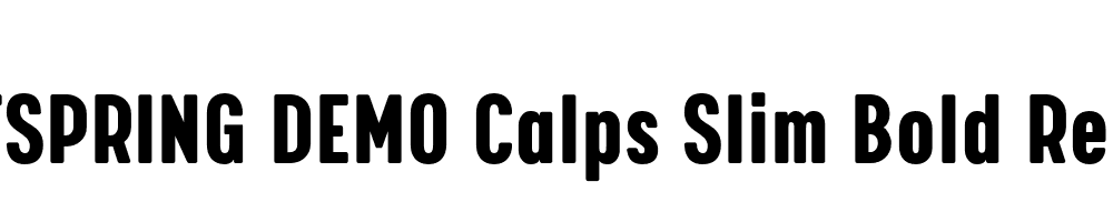  DEMO Calps Slim Bold Regular