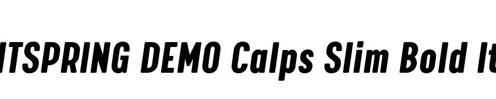  DEMO Calps Slim Bold Italic