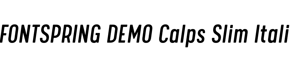  DEMO Calps Slim Italic