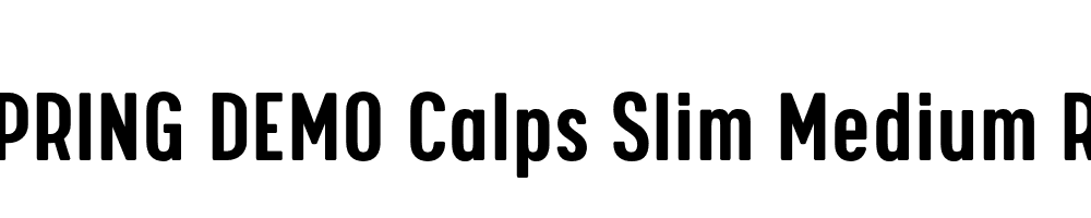  DEMO Calps Slim Medium Regular