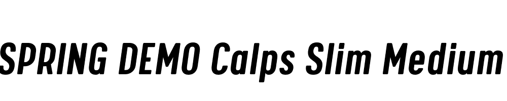  DEMO Calps Slim Medium Italic