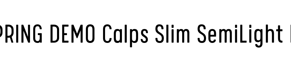  DEMO Calps Slim SemiLight Regular