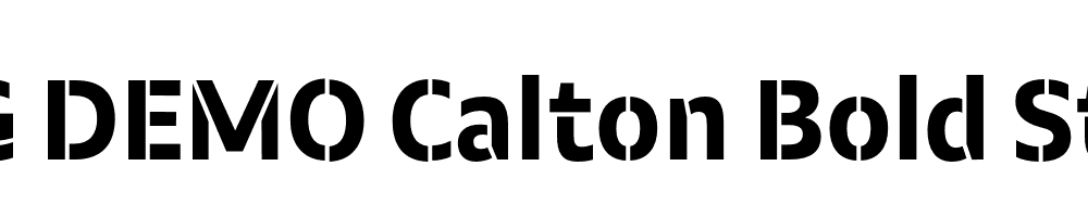  DEMO Calton Bold Stencil Regular