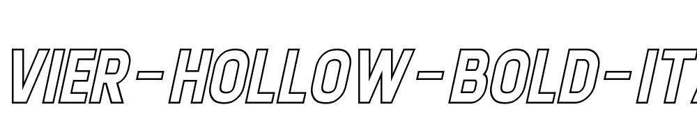 Calvier-Hollow-Bold-Italic