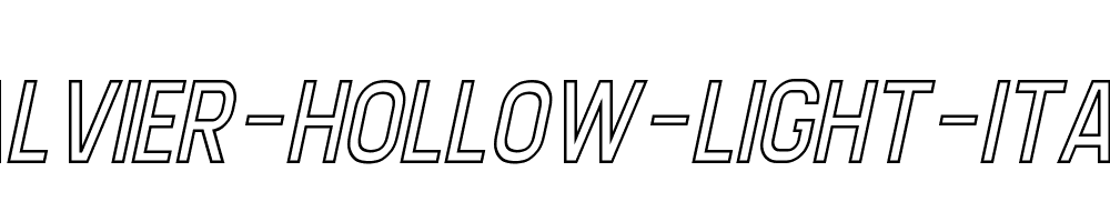 Calvier-Hollow-Light-Italic