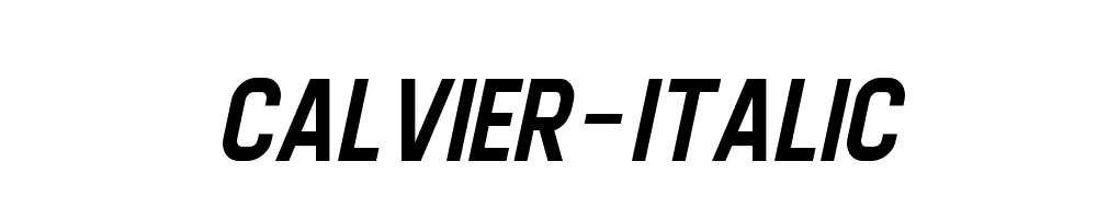 Calvier-Italic