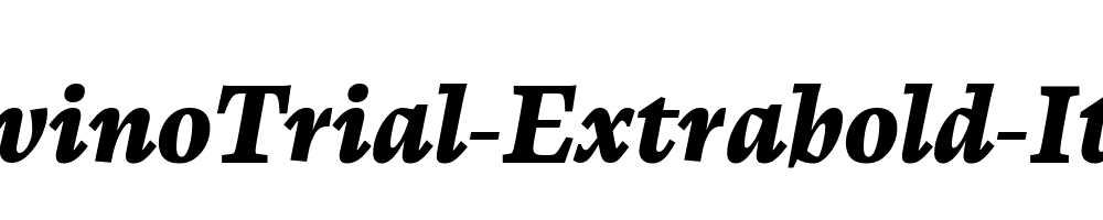 CalvinoTrial-Extrabold-Italic