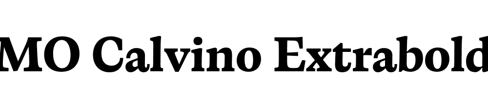 FSP DEMO Calvino Extrabold Regular