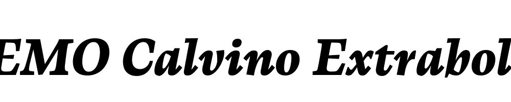 FSP DEMO Calvino Extrabold Italic