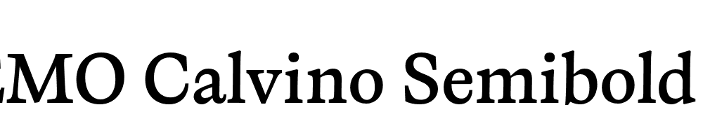 FSP DEMO Calvino Semibold Regular