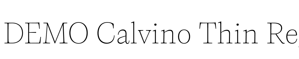 FSP DEMO Calvino Thin Regular