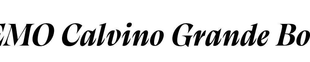 FSP DEMO Calvino Grande Bold Italic