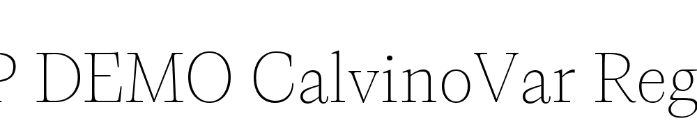 FSP DEMO CalvinoVar Regular