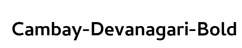 Cambay-Devanagari-Bold