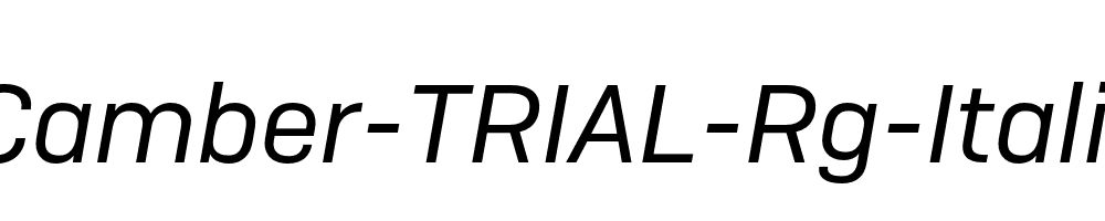 Camber-TRIAL-Rg-Italic