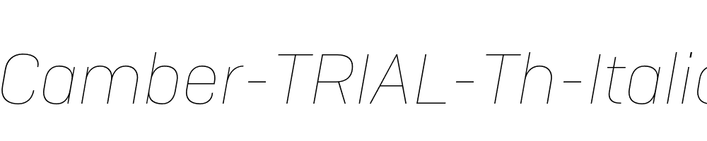 Camber-TRIAL-Th-Italic