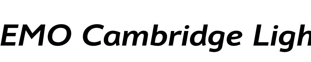  DEMO Cambridge Light Exp Bold Italic