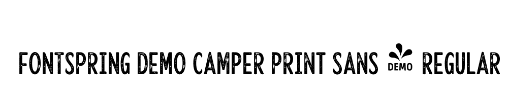  DEMO Camper Print Sans 1 Regular