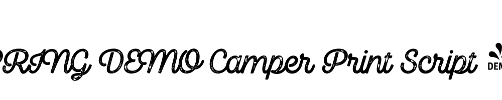  DEMO Camper Print Script 2 Regular