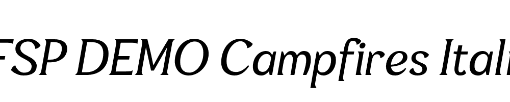 FSP DEMO Campfires Italic