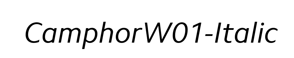 CamphorW01-Italic