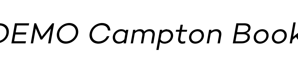 FSP DEMO Campton Book Italic