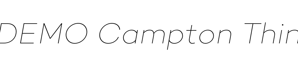 FSP DEMO Campton Thin Italic