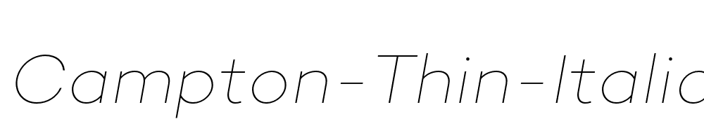 Campton-Thin-Italic