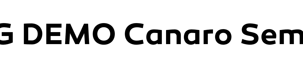  DEMO Canaro SemiBold Regular