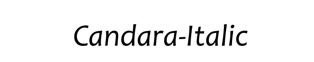 Candara-Italic