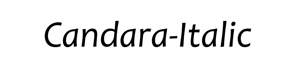 Candara Italic