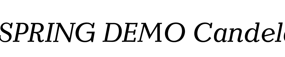  DEMO Candela Italic