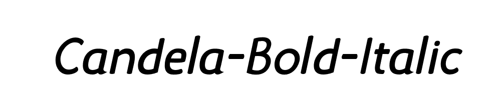 Candela-Bold-Italic