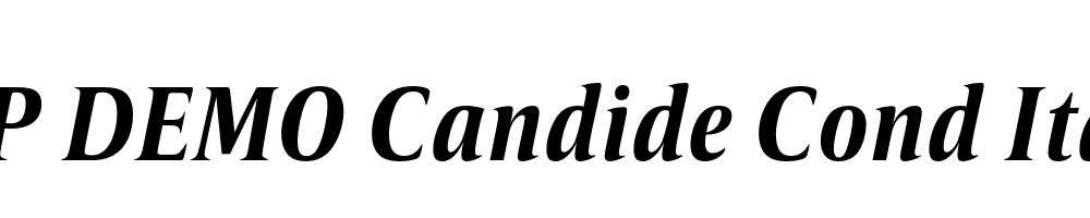 FSP DEMO Candide Cond Italic