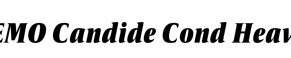 FSP DEMO Candide Cond Heavy Italic