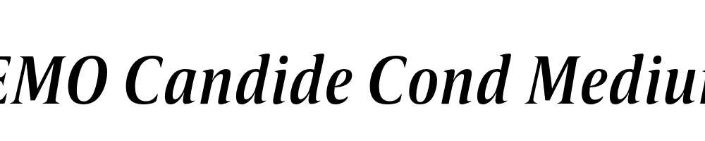 FSP DEMO Candide Cond Medium Italic