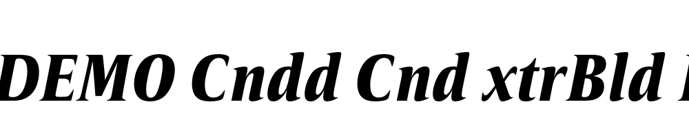 FSP DEMO Cndd Cnd xtrBld Italic