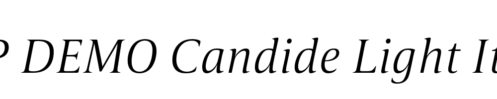 FSP DEMO Candide Light Italic