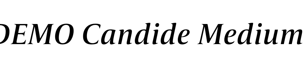 FSP DEMO Candide Medium Italic