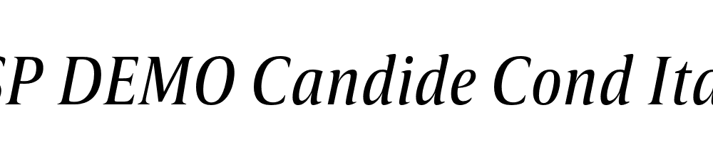 FSP DEMO Candide Cond Italic