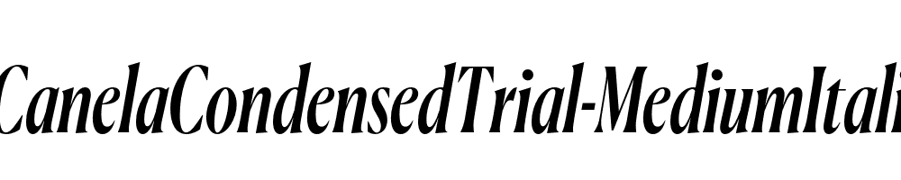 CanelaCondensedTrial-MediumItalic