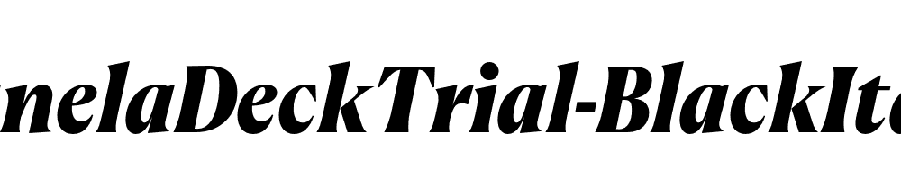 CanelaDeckTrial-BlackItalic