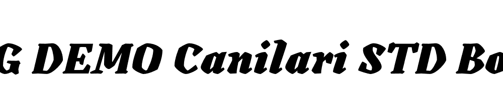  DEMO Canilari STD Bold Bold Italic