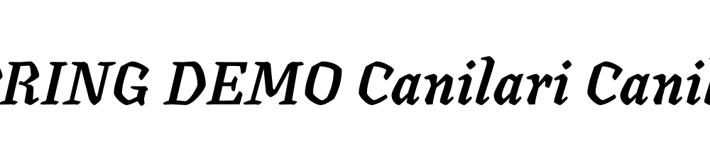  DEMO Canilari Canilari Italic