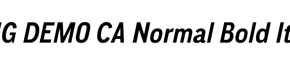  DEMO CA Normal Bold Italic Regular