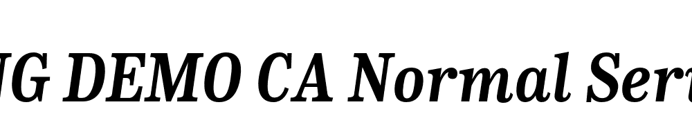  DEMO CA Normal Serif Bold Italic