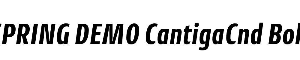  DEMO CantigaCnd Bold Italic