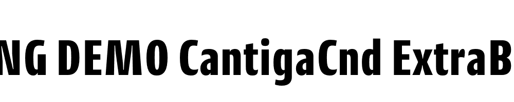  DEMO CantigaCnd ExtraBold Regular