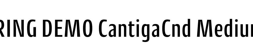  DEMO CantigaCnd Medium Regular