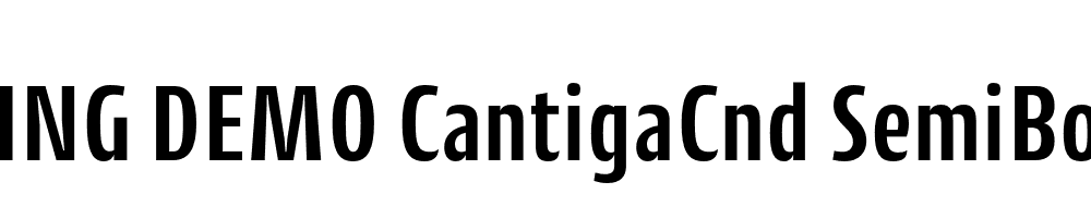  DEMO CantigaCnd SemiBold Regular